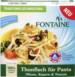Thunfisch für Pasta - Oliven, Kapern & Tomate