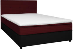 Boxbett 160/200 Cm In Rot, Schwarz