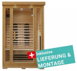 Infrarotkabine Kuppari inkl. Lieferung & Montage Naturfarben