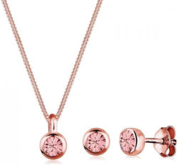 Elli Schmuckset »Basic Solitär Swarovski® Kristalle Silber«