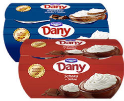 Danone Dany Sahne versch. Sorten, jede 4 x 115/80 g = 460/320-g-Packung