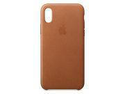 Apple Leder Case, für iPhone X, sattelbraun