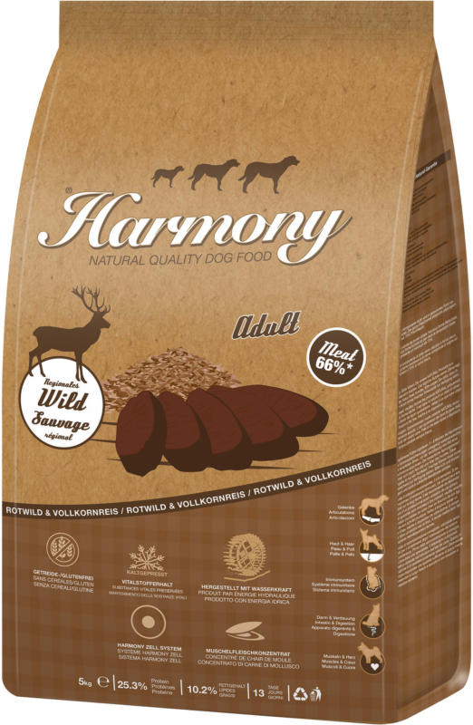 Harmony Dog Natural Rotwild & Reis 10kg