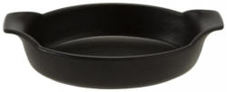 Auflaufform Oval in Schwarz