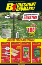 B1 Discount Baumarkt Wochen Angebote - bis 05.10.2019