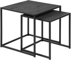 Satztisch in Metall, Holzwerkstoff 50/50/50 cm