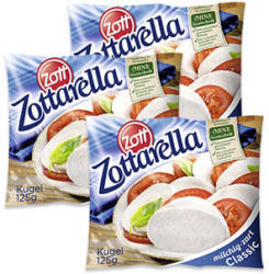 Zottarella Mozzarella Classic 45 % Fett i. Tr., jede 125-g-Packung