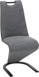 Stuhl in Grau/Schwarz