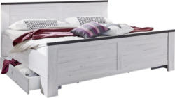 Doppelbett inkl. Bettlade 180x200 Chateau, Weiß/Braun