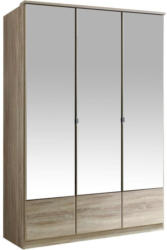 Drehtürenschrank mit Spiegel 135cm Imago, Sägerau Dekor