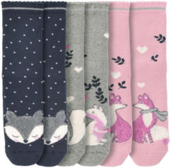 3 Paar Mädchen Socken mit Frottee