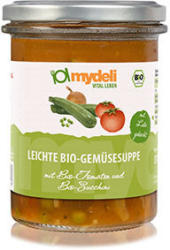 Leichte Gemüsesuppe mit Tomaten und Zucchini