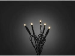 Konstsmide LED-Micro-Lichterkette, grünes Kabel, 50 warmweiße Dioden