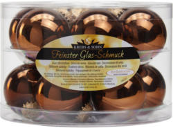 Christbaumkugel-Set 12-teilig Hellbraun