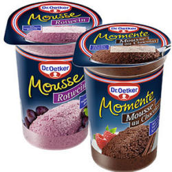 Dr. Oetker Mousse versch. Sorten, jeder 100-g-Becher