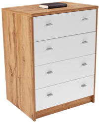 Kommode 4-You New YUK06 B:74cm Wotan Eiche Dekor/ Weiß