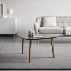 Couchtisch in Grau/Buchefarben ca.90x60cm 'Kimi'