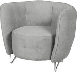 Sessel in Textil Hellgrau