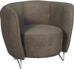 Sessel in Textil Braun