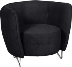 Sessel in Textil Schwarz