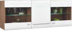 Hängevitrine Avensis B:140cm inkl. LED- Beleuchtung, Weiß