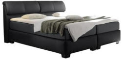 Boxspringbett mit Topper Lederlook 180x200cm Vermont 2