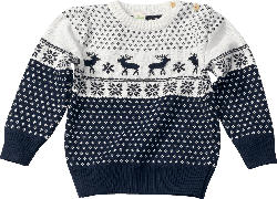 ALANA Kinder Pullover, Gr. 110, in Bio-Baumwolle, blau, weiß