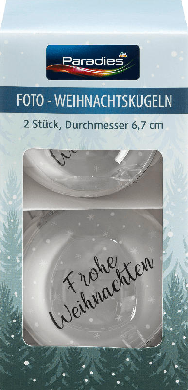 Paradies Weihnachtskugeln 2St*