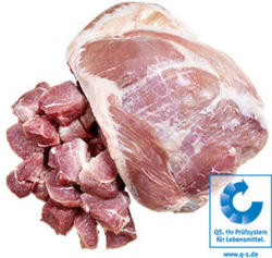 Frischer Schweinebraten, Schweinerollbraten oder Schweinegulasch aus der Schulter, je 1 kg