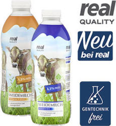H-Weidemilch 3,5/1,5/0,3 % Fett, jede 1-Liter-Packung