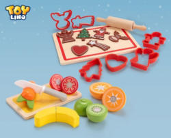 TOYLINO Lebensmittel-Set aus Holz