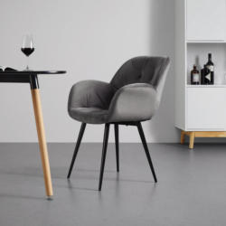 STUHL in grau 'Merle'