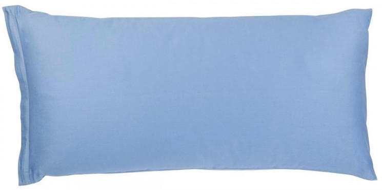 Satin-Kissenbezug-2er-Pack hellblau 40 x 80 cm