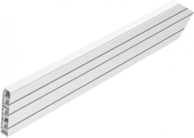 Gardinenschiene mit Hohlkammer, 3lfg., ca. 150 cm, weiß