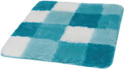 Badematte Karo türkis 55 x 65 cm