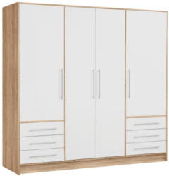 Kleiderschrank Jupiter Sonoma Eiche Nachbildung / Weiß, 206,5 cm