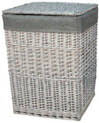 Wäschekorb grau, ca. 38x27x52 cm