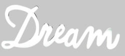 Schriftzug "Dream" XL weiß