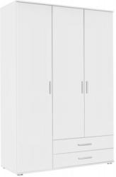 Kleiderschrank Rasant Alpinweiß, 127 cm