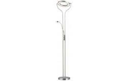 LED-Deckenfluter mit Leseleuchte H. 180 cm