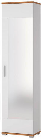 Schrank Hola Wotan-Eiche-Nachbildung/weiß HG ca. 50 x 199 x 34 cm