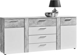 Kommode Trentino Beton-Optik/weiß ca. 180 x 81 x 40 cm