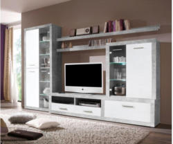Wohnwand CanCan Beton-Optik