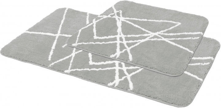 Badgarnitur Blizzard 2-tlg. silber 40 x 50 cm + 60 x 90 cm
