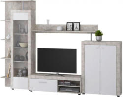 Wohnwand Cyndie Beton-Optik