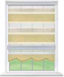 Doppelrollo Rom, beige, ca. 80 x 160 cm