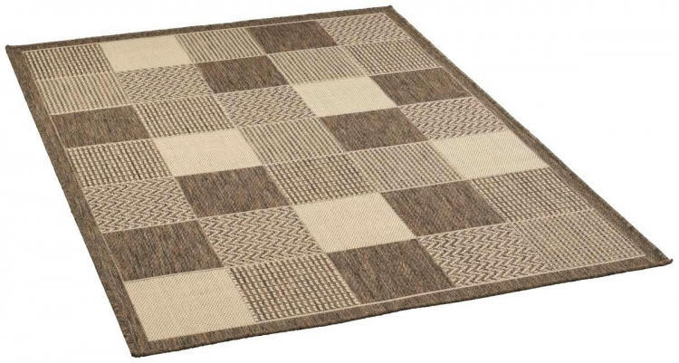 Teppich Amazonas ca. 120 x 170 cm grau Kästchen