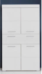 Midischrank Amanda weiß Hochglanz, ca. 73 x 132 x 31 cm