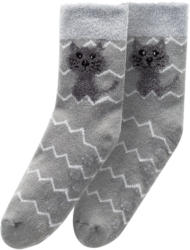 1 Paar Damen Kuschelsocken mit Effektgarn