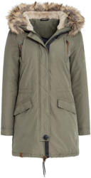 Damen Parka mit abnehmbarem Fellimitat